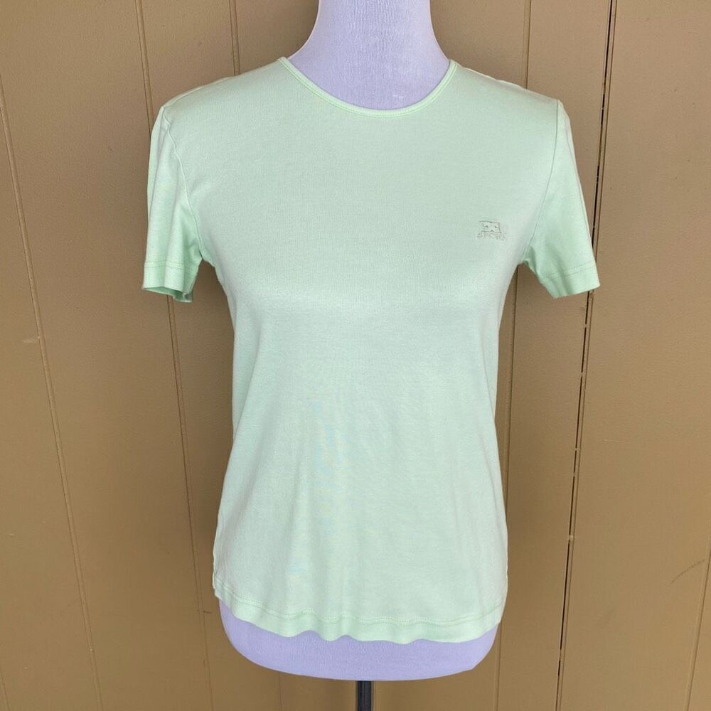 Escada sport women M 100% cotton short sleeve Crewneck t-shirt mint green